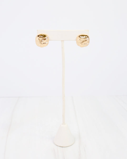 Bellefontaine Flower Bud Post Earring Gold