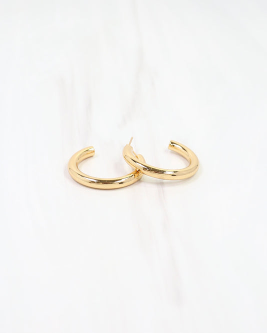 Dalles Hoop Earring WP Gold