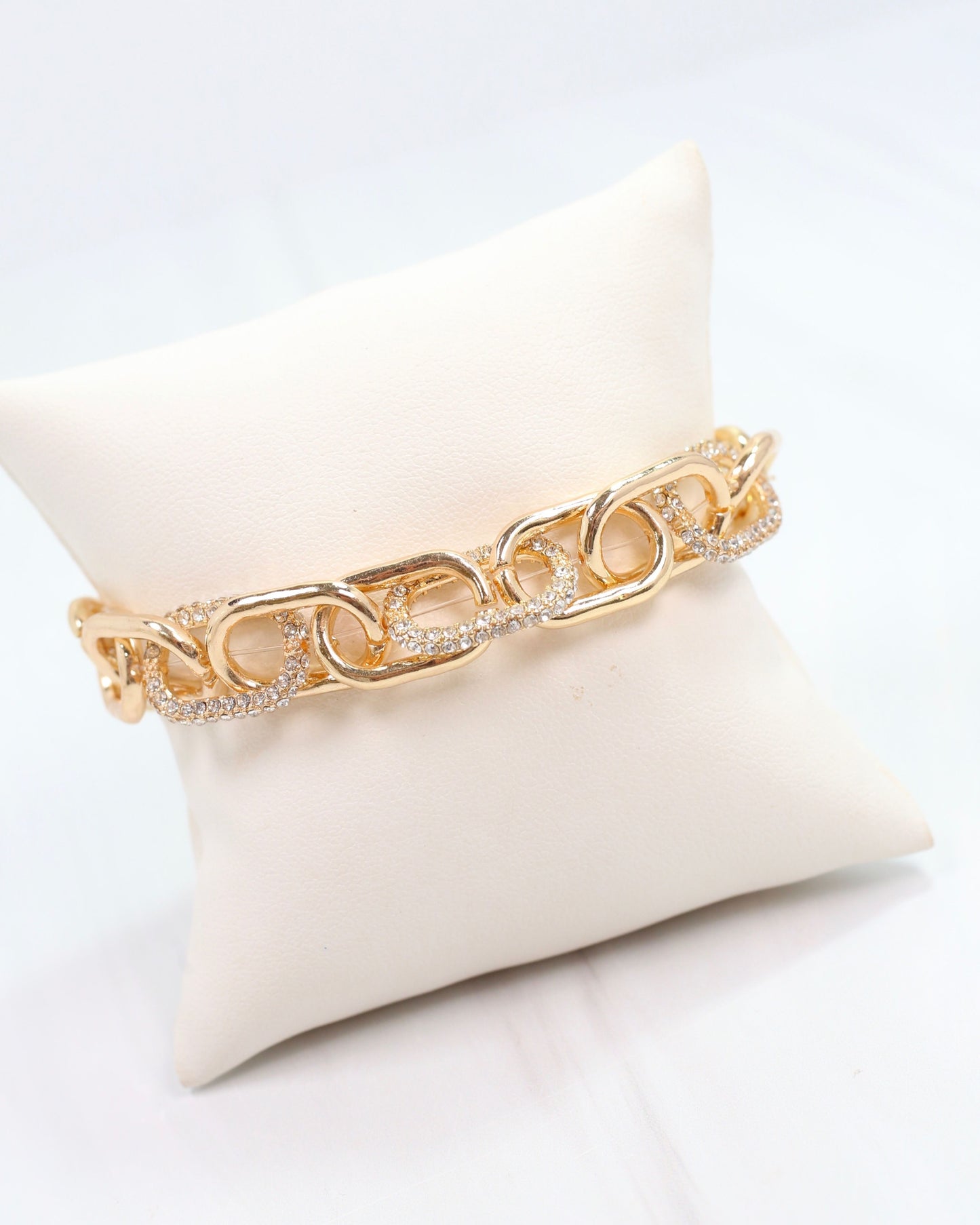 Currie Link Stretch Bracelet Gold