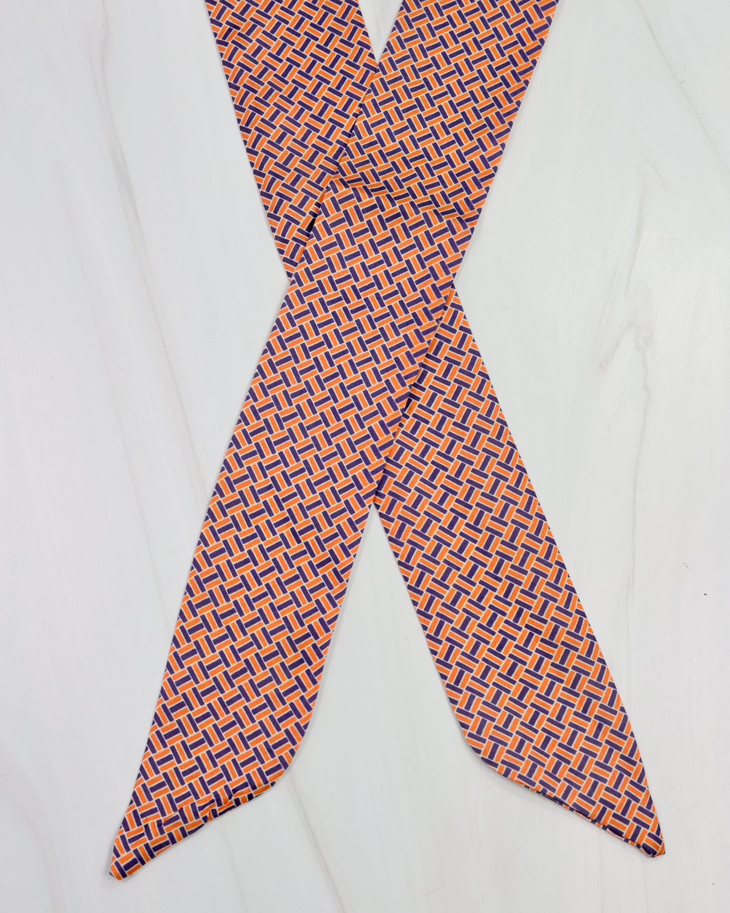 Serafina Scarf Navy Orange