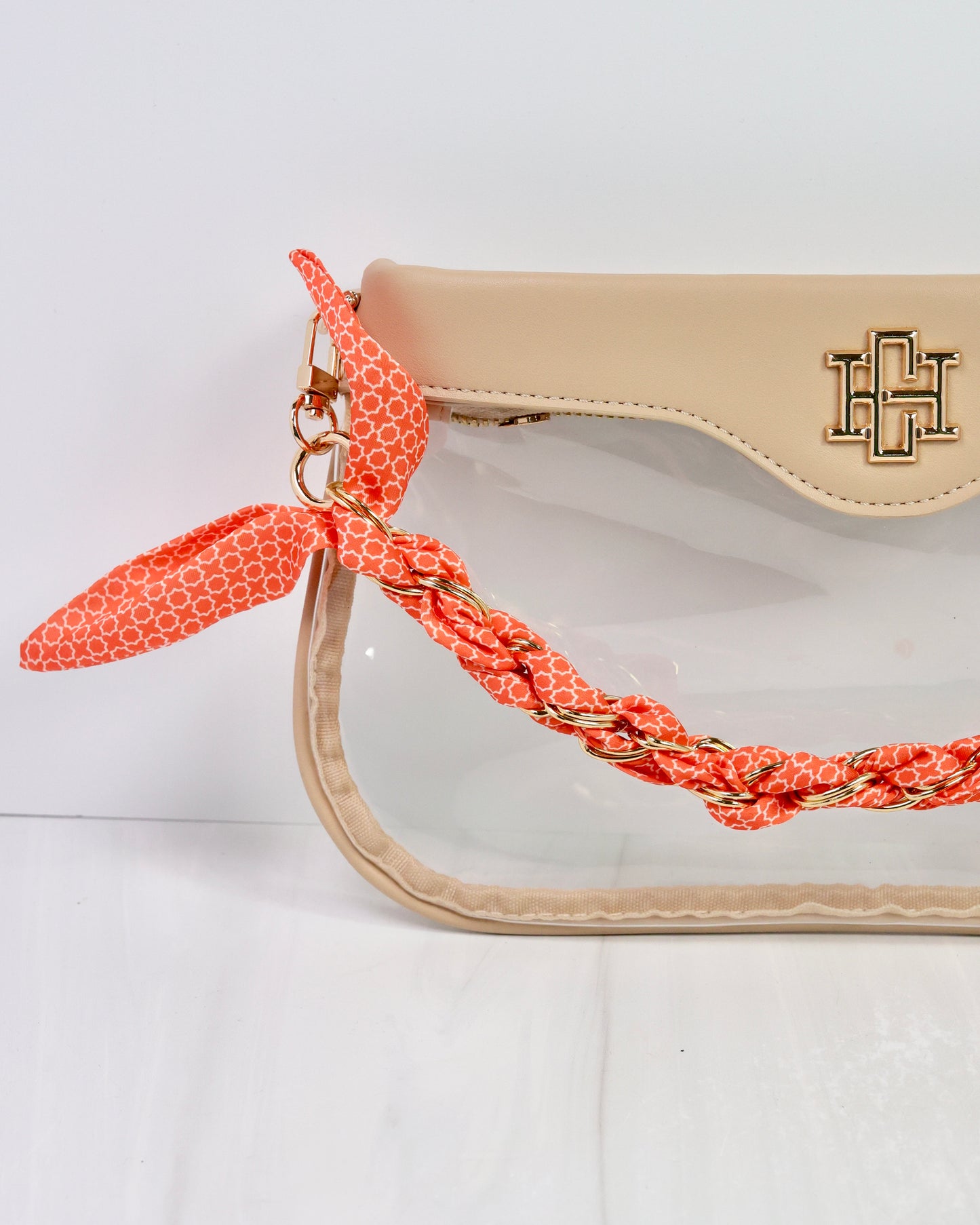 Serafina Scarf Purse Chain Orange