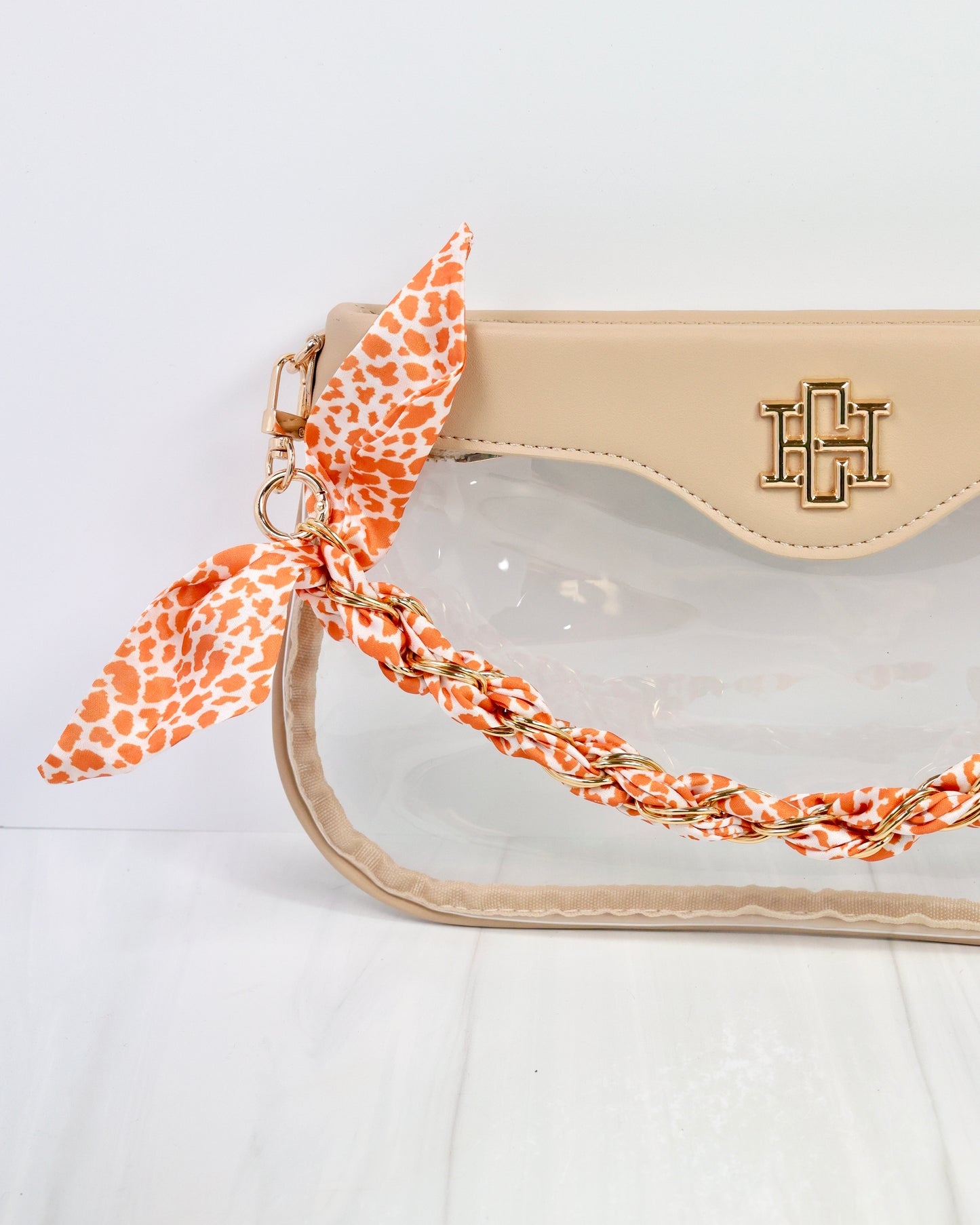 Serafina Scarf Purse Chain Orange Lep