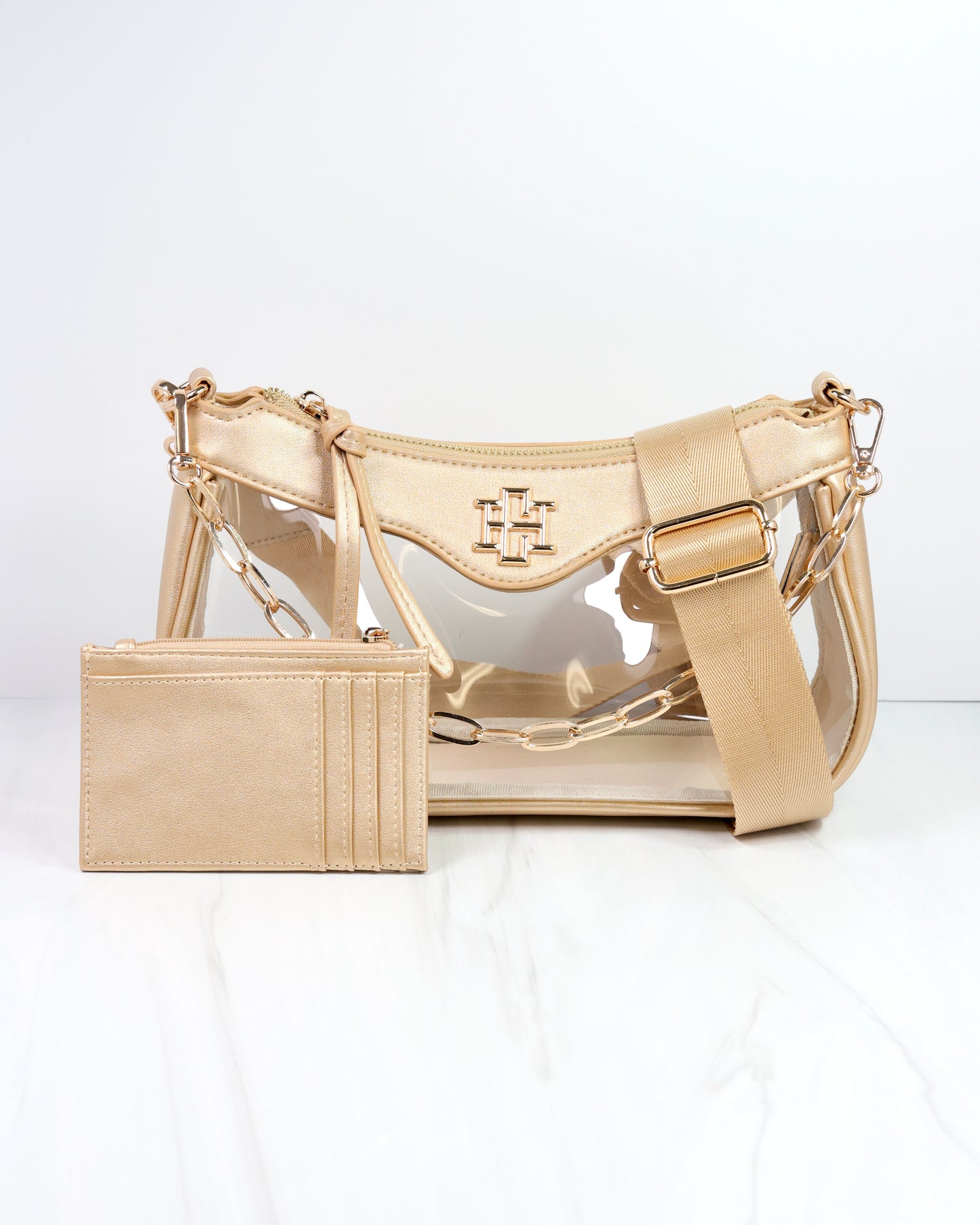 Cassidy Clear Crossbody GOLD