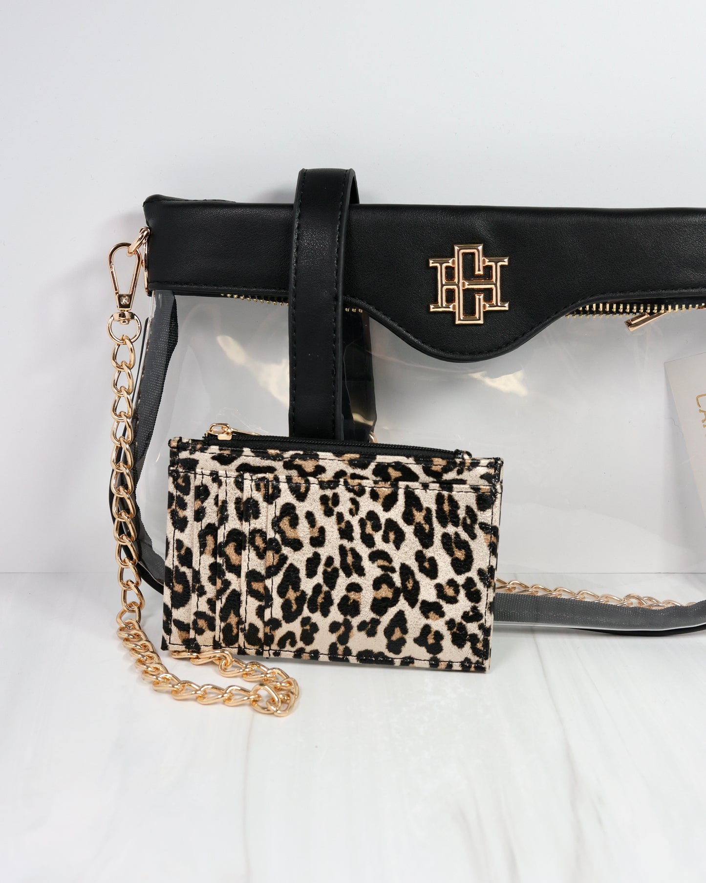Madi Clear Crossbody BLACK