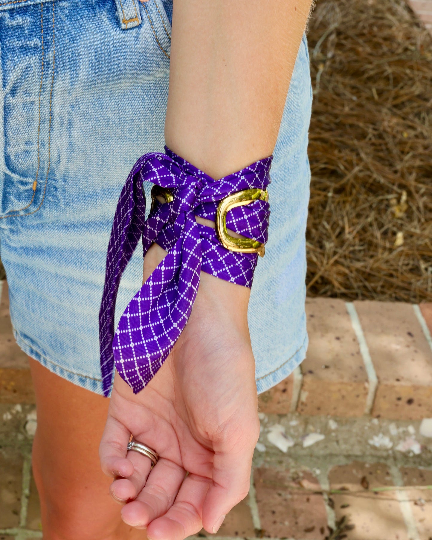 Serafina Scarf Bracelet Purple