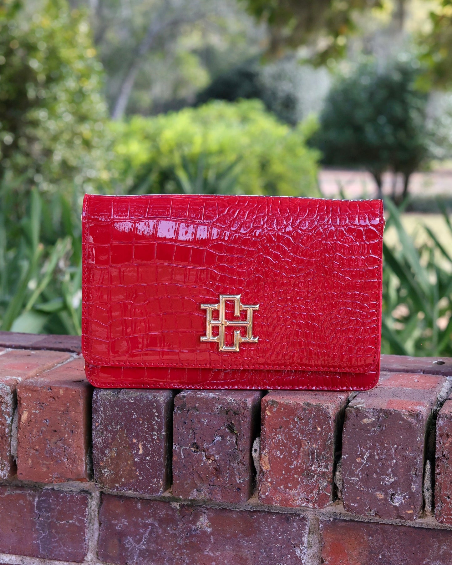 Bryn Clutch/Crossbody Red Patent EC