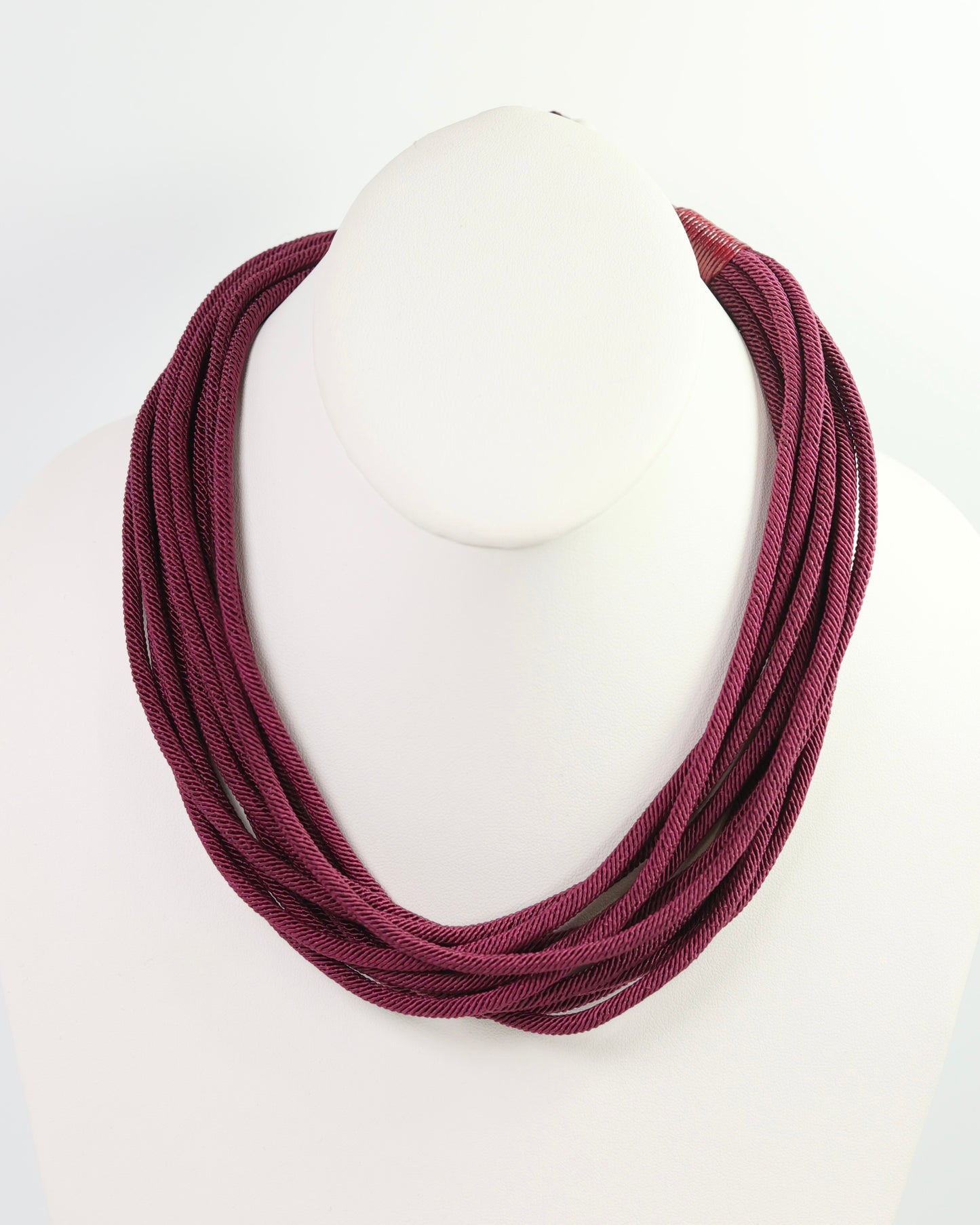 Cranston Cord Necklace Burgundy