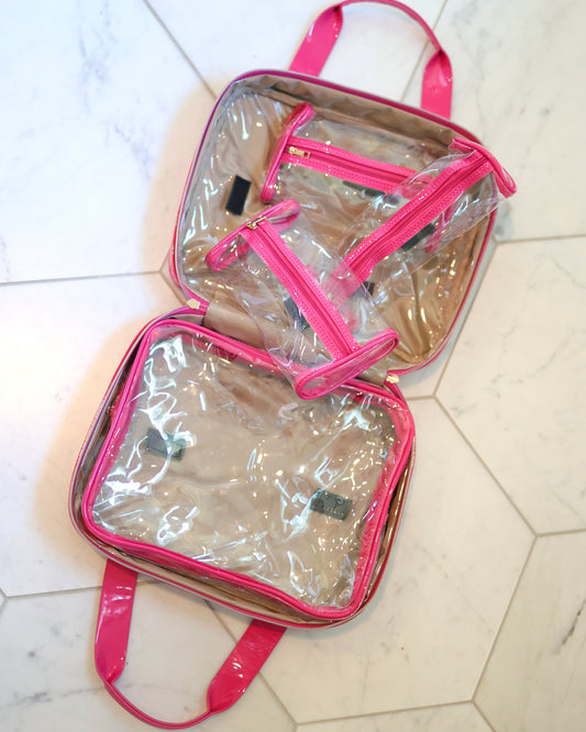 Punta Cana Large Case Hot Pink Patent