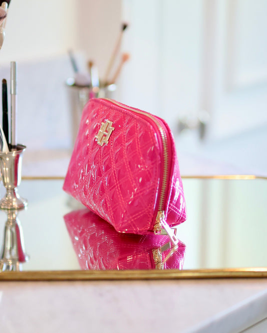 Ibiza Small Pouch Hot Pink Patent
