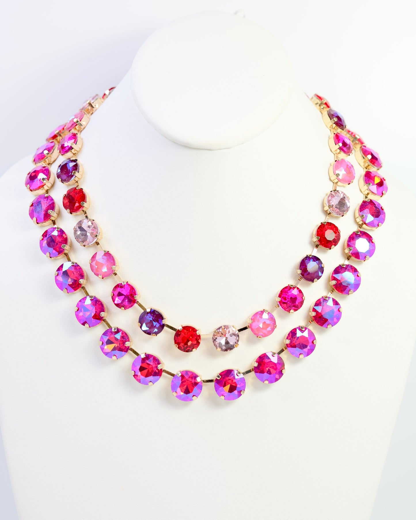 Hot Pink Layered Necklace