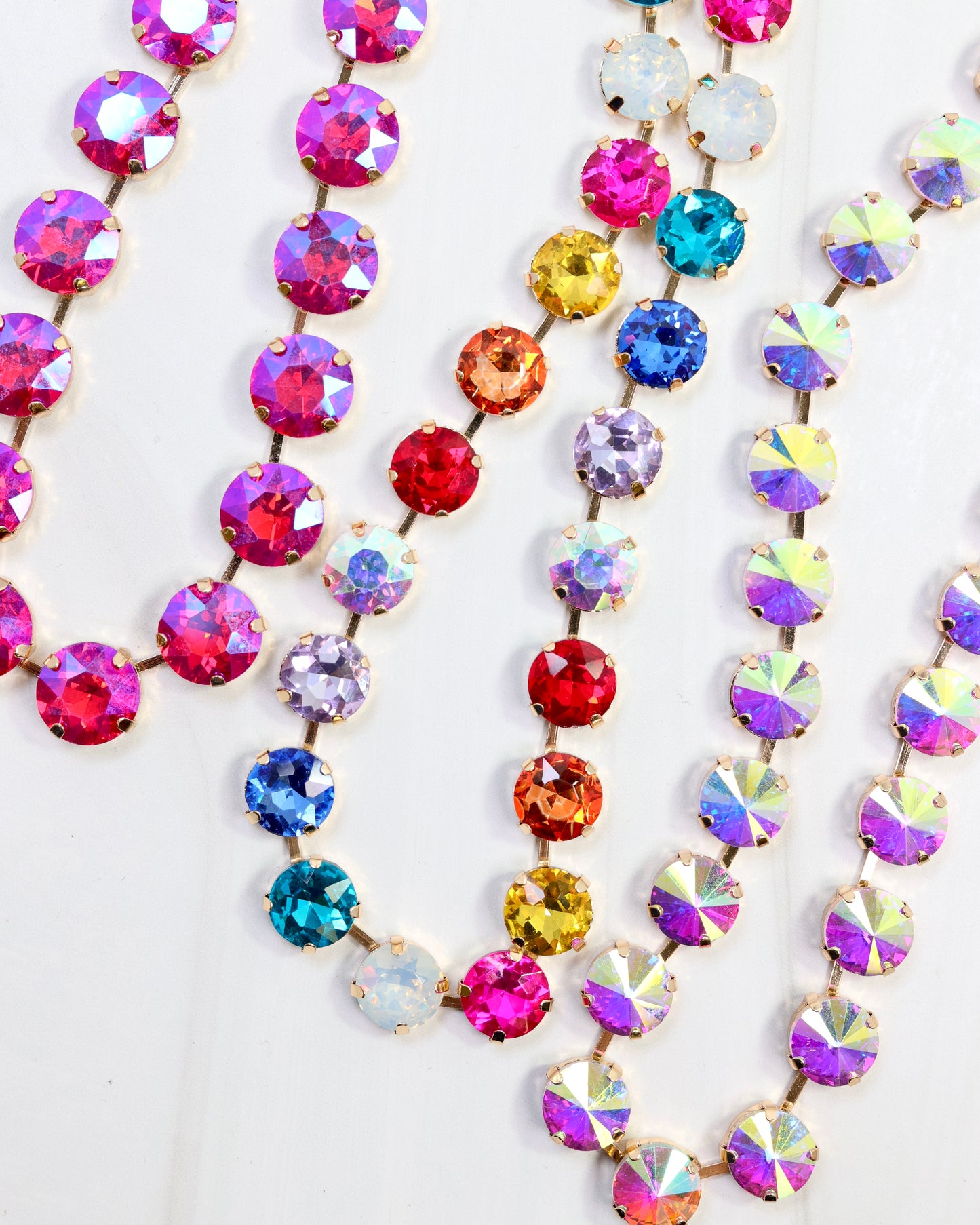 Pink, Multi, AB Necklace Bundle