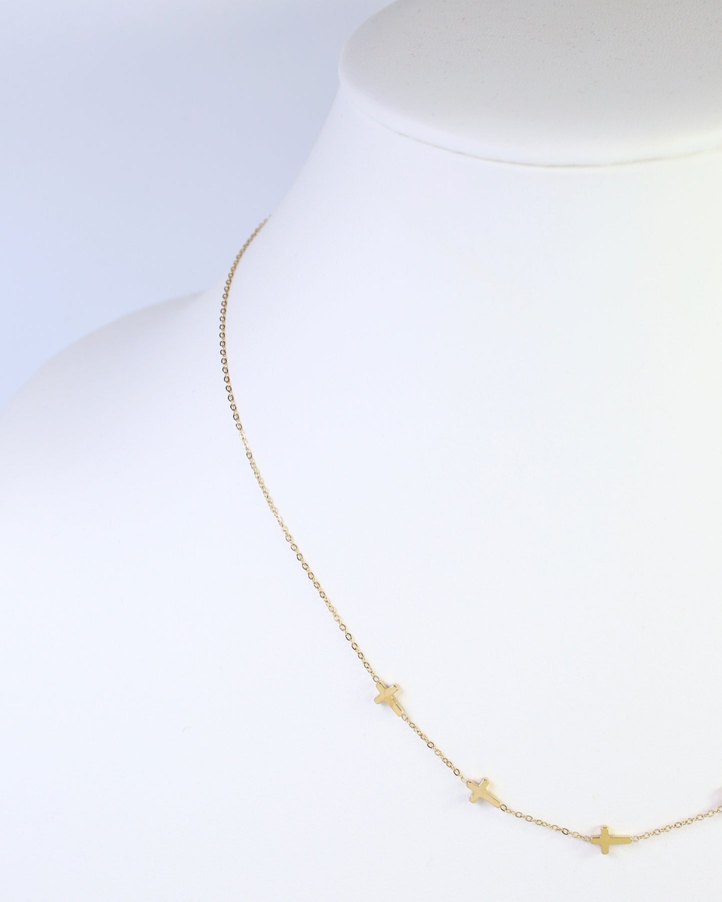 Gunnison Cross Necklace WP Gold