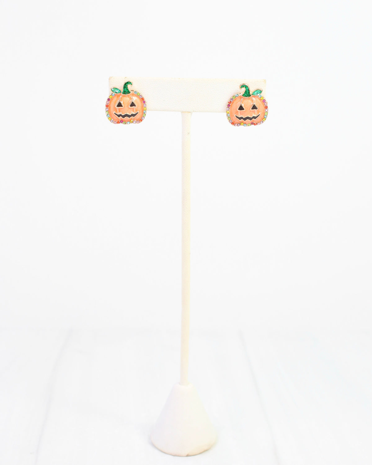 Just the Cutest Jack O Lantern Stud Earring Orange