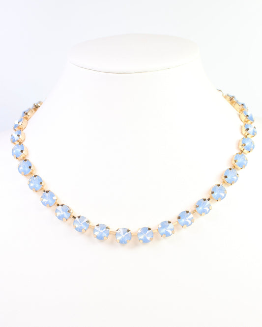 Radcliffe Rhinestone Necklace Blue Opal
