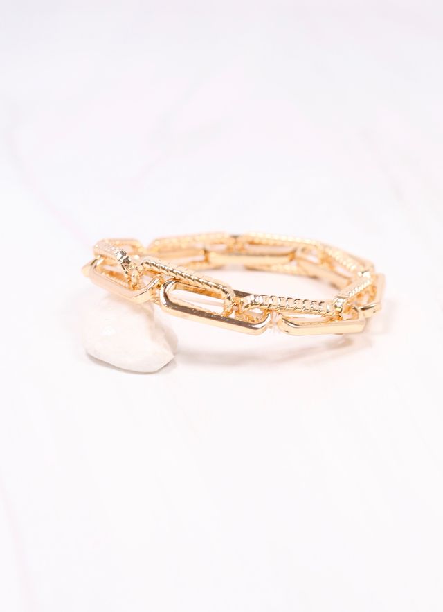 Ursula Stretch Link Bracelet GOLD