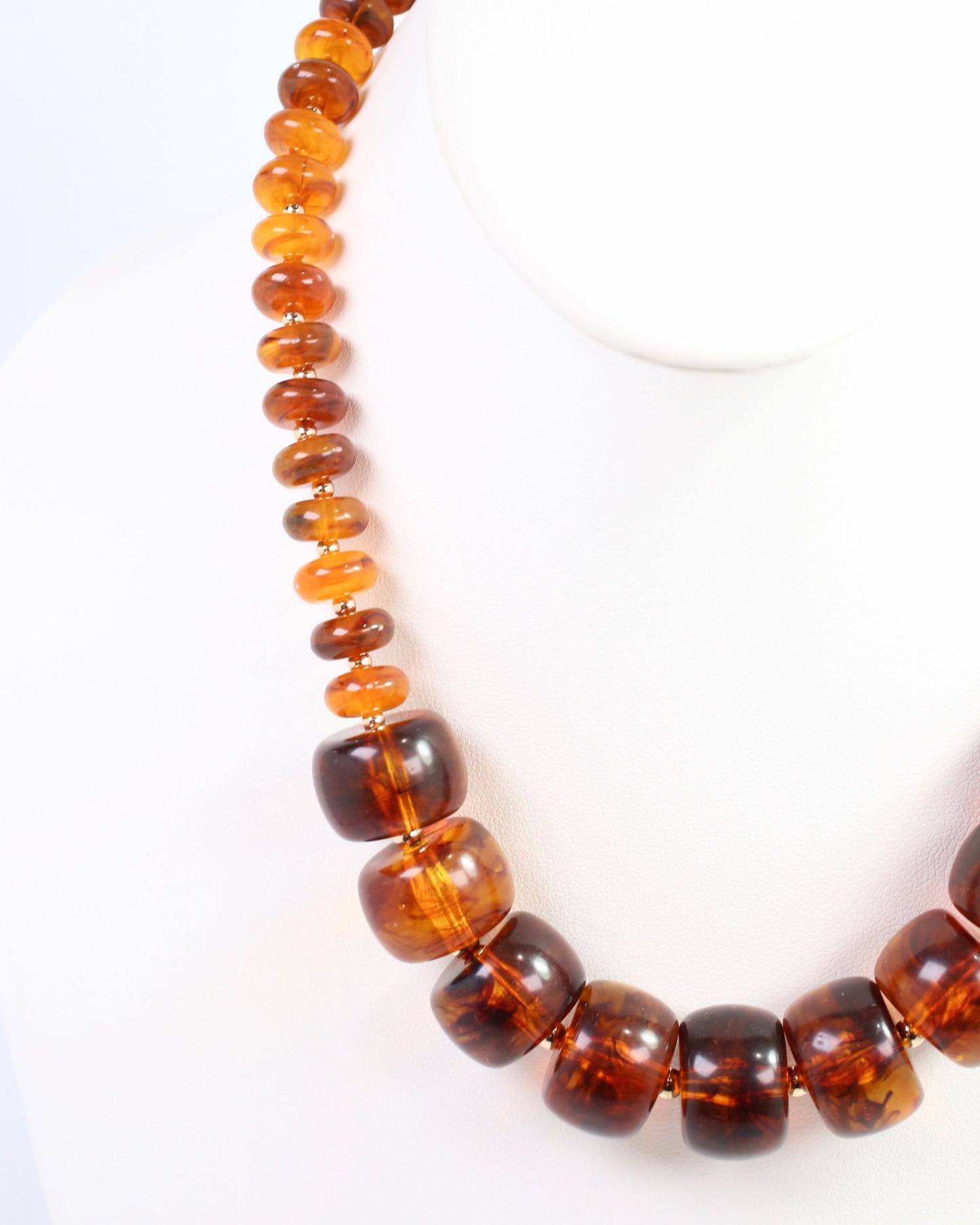 Norwalk Chunky Bead Necklace Tortoise