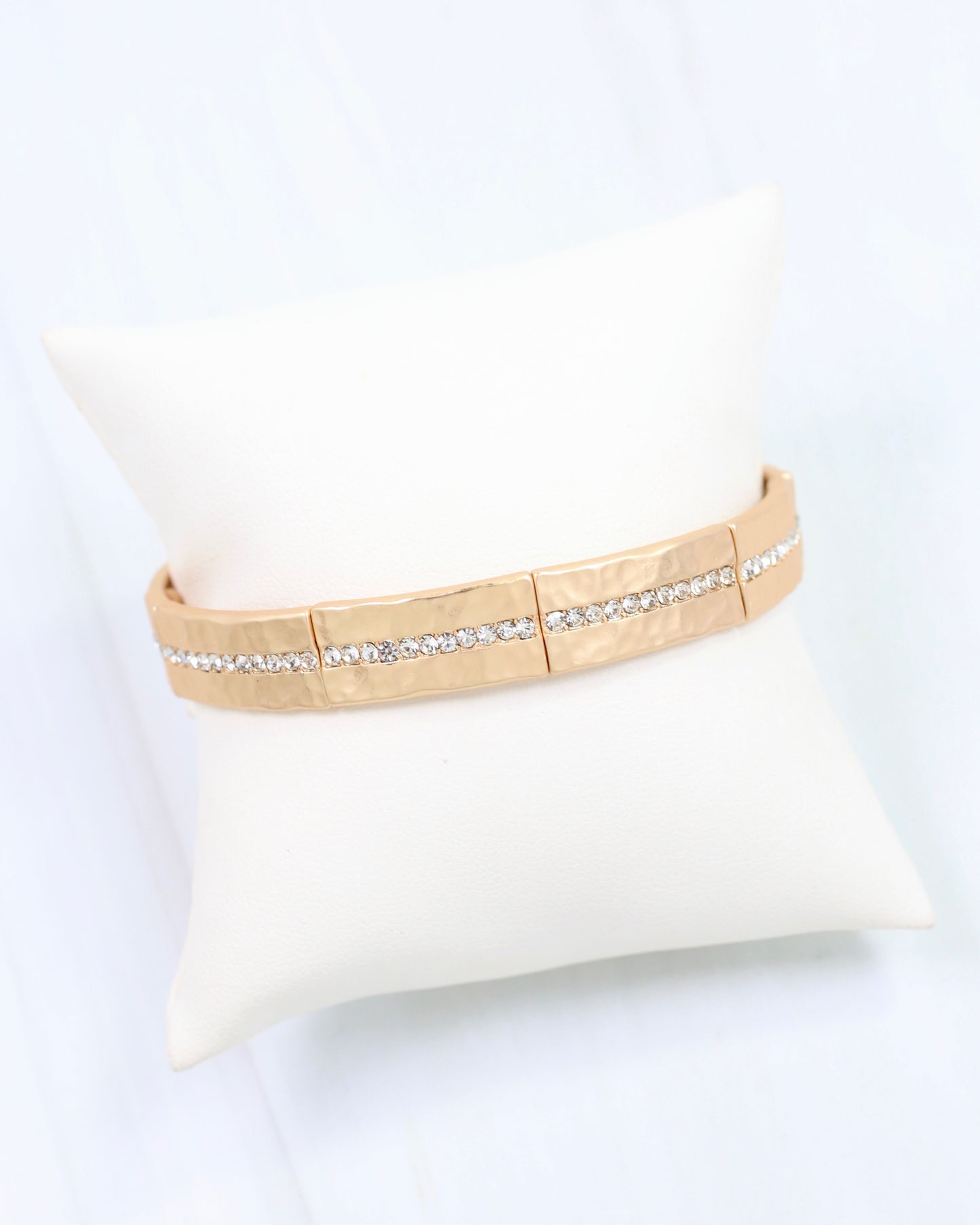 Hanover Stretch CZ Bracelet Matte Gold