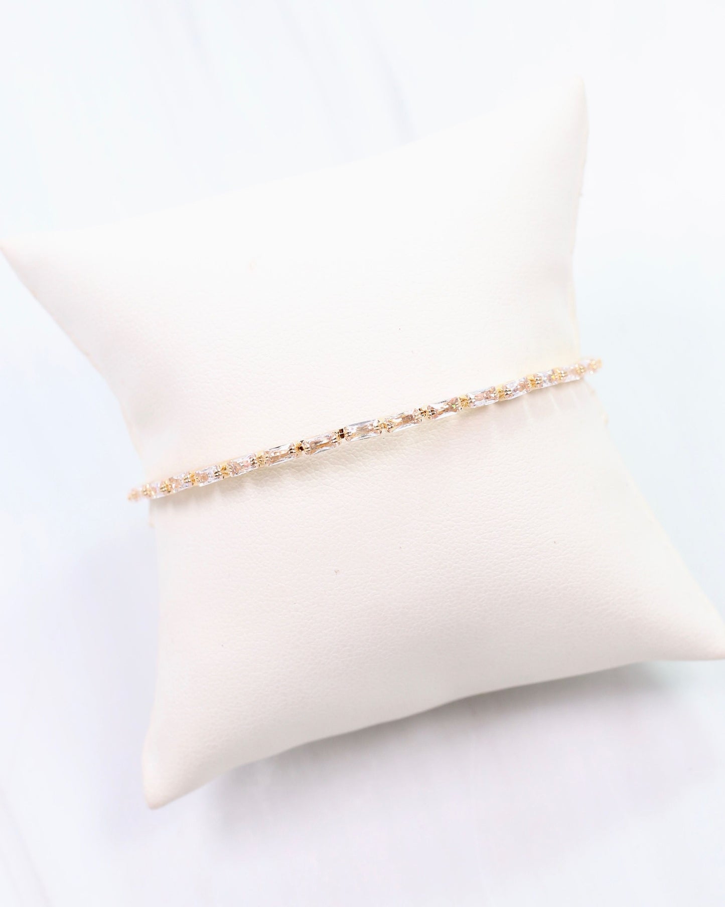 Hawthorne CZ Cuff Bracelet Gold