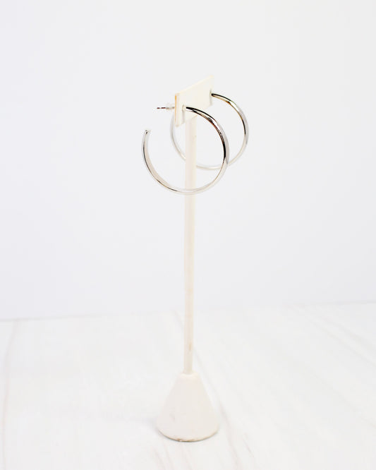 Edison Hoop Earring WR Silver