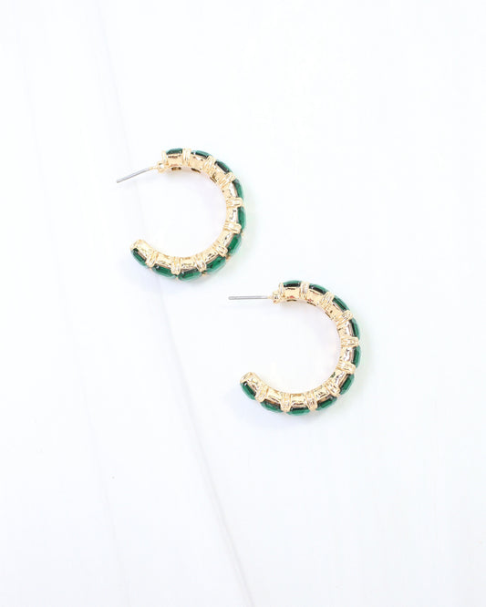 Cumberland Crystal Earring Emerald