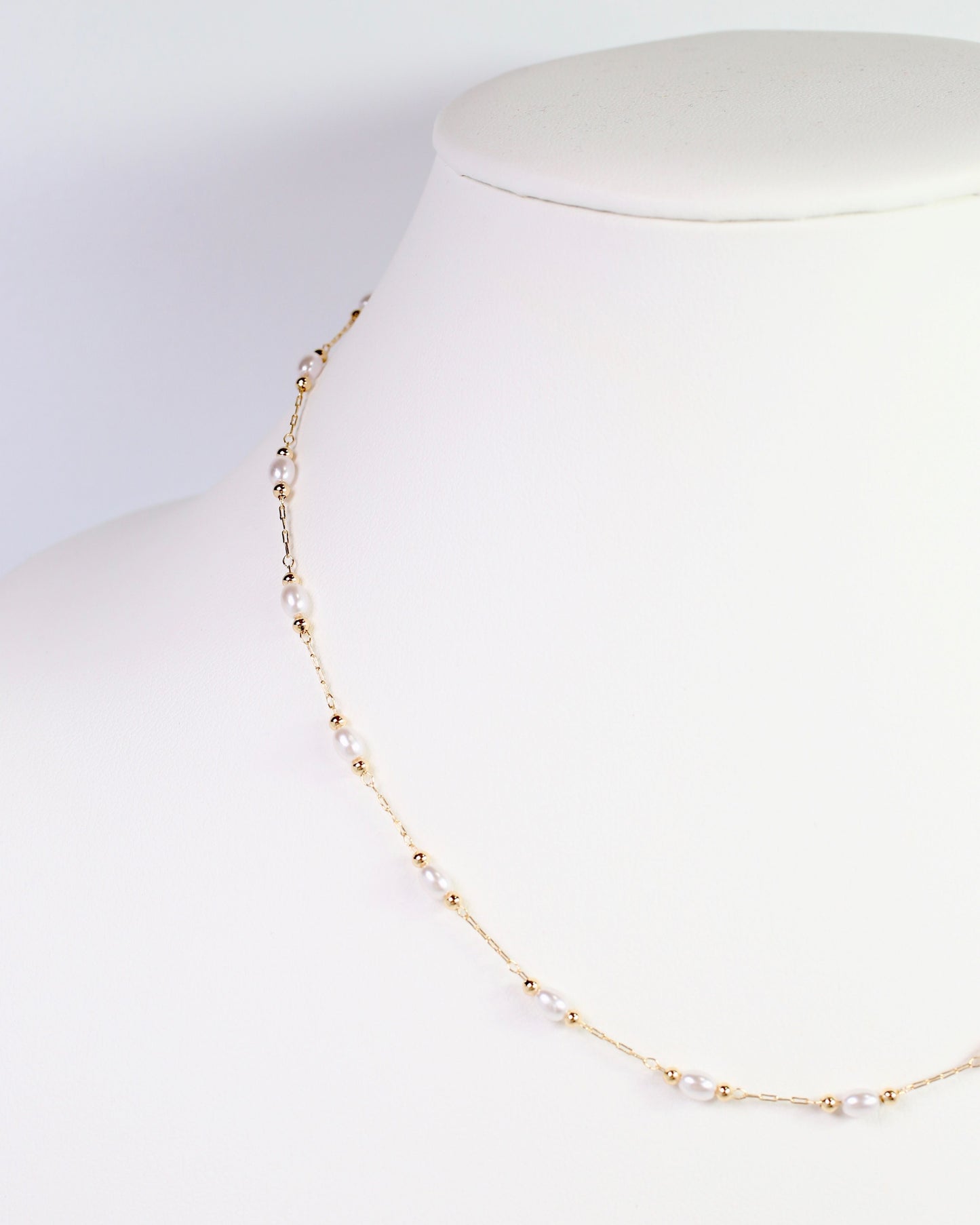 Pierre Pearl Necklace Gold