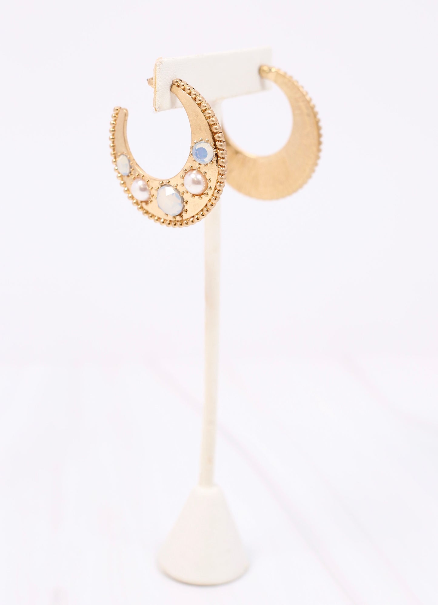 Sylvester Stone Hoop Earring OPAL