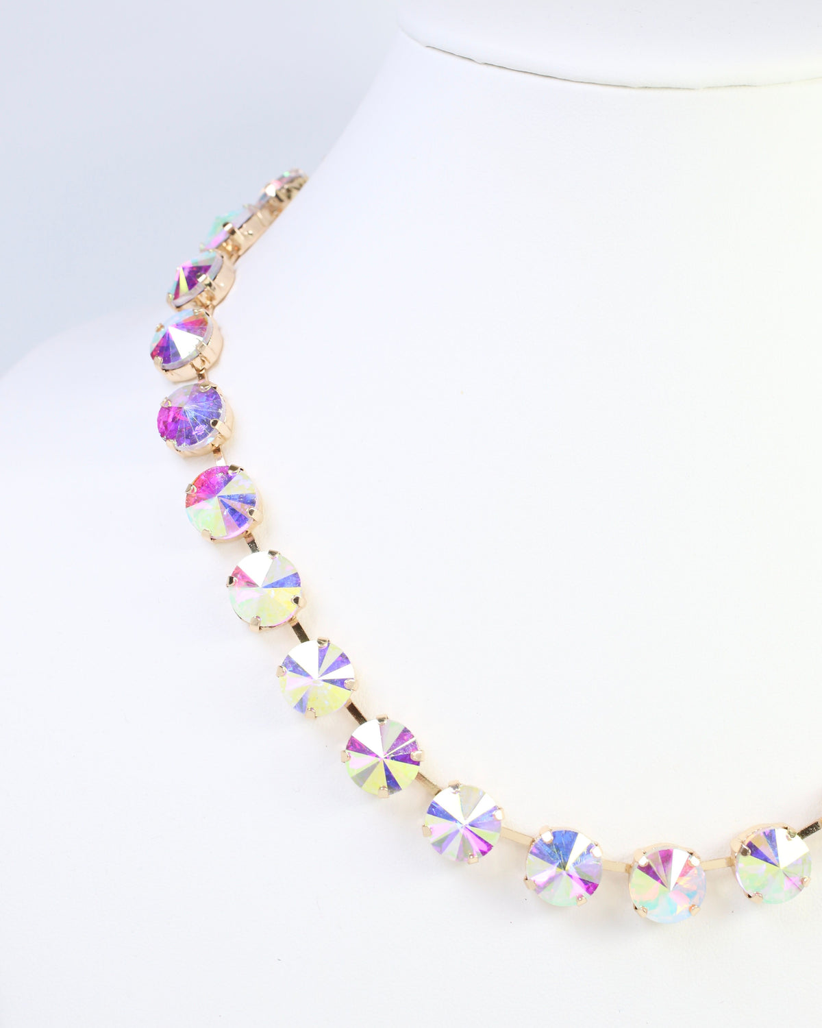 Roxanne Rhinestone Necklace Clear AB