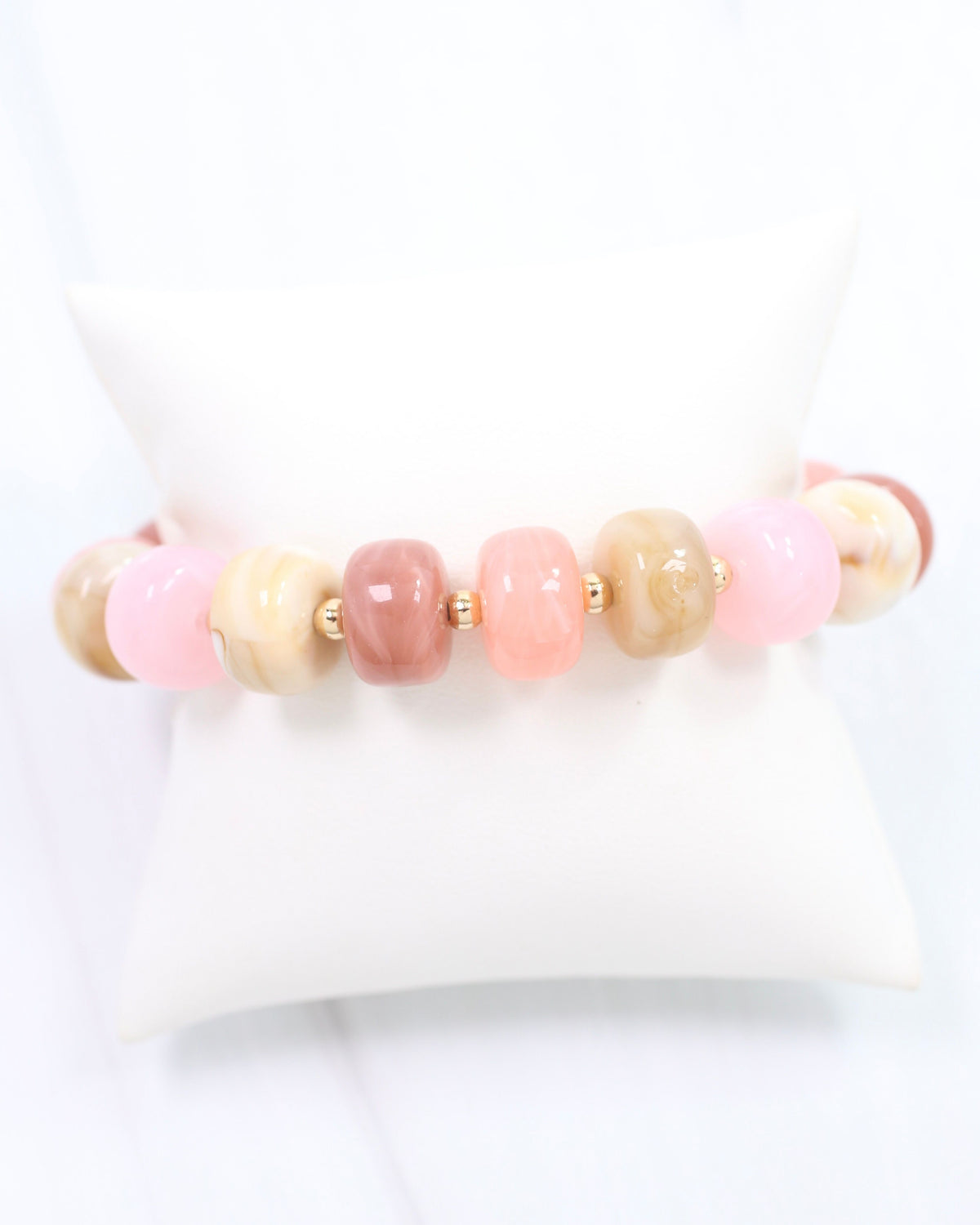 Tanner Beaded Bracelet Pink Multi