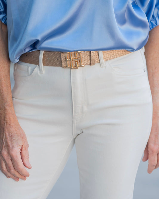 Bridgette Belt Woven Gold