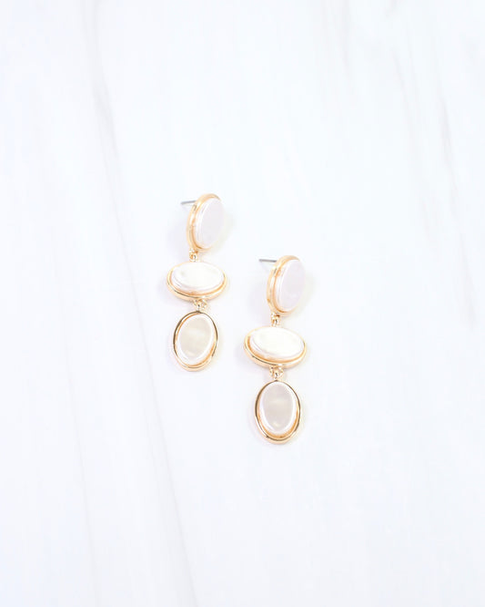 Albury Pearl Dangle Earring Gold