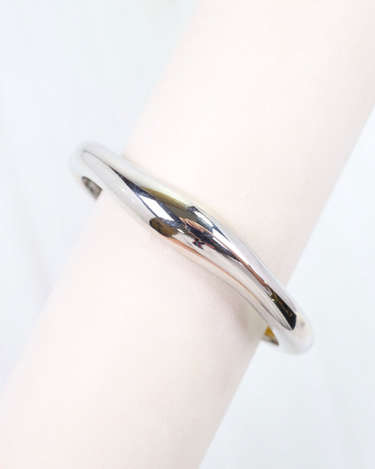 Bimberi Hinged Bangle Bracelet Silver