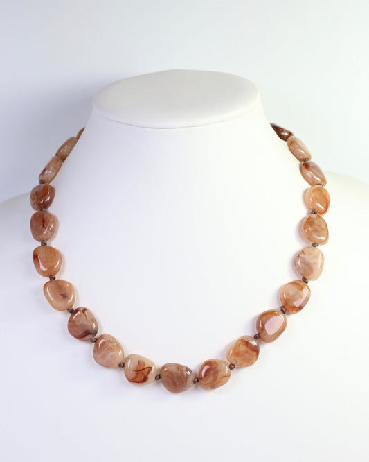 Kya Marble Beaded Necklace Natural