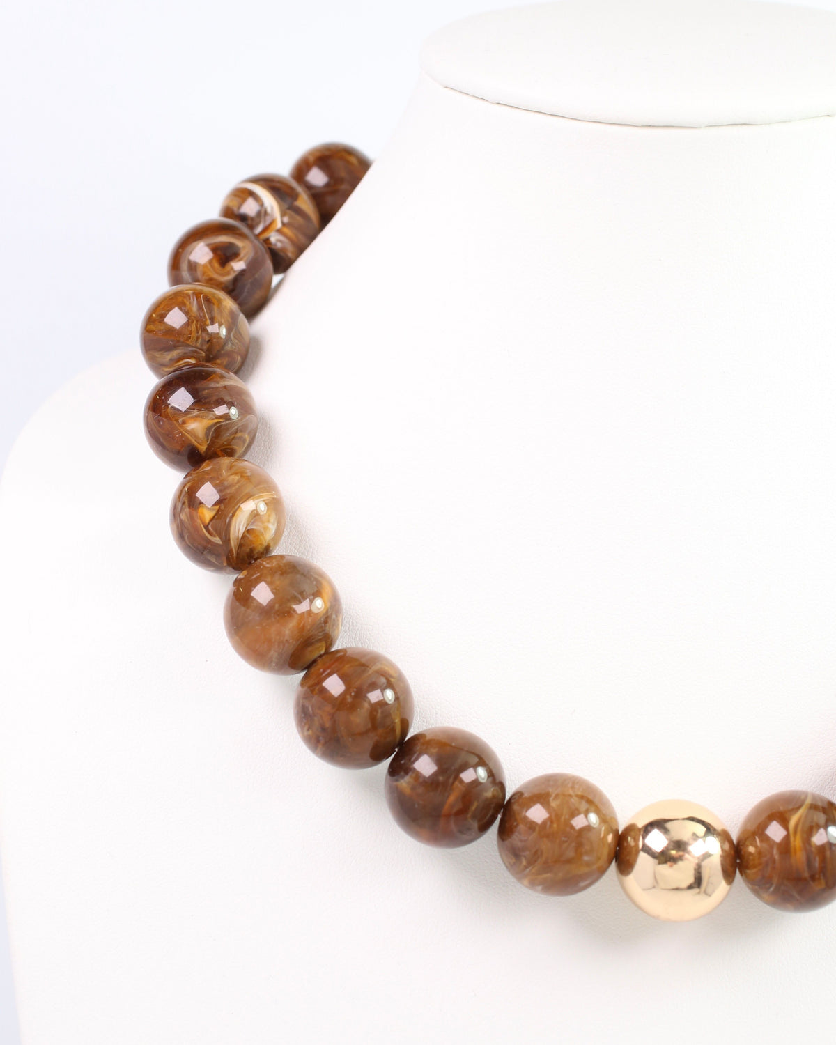 James Beaded Necklace Brown