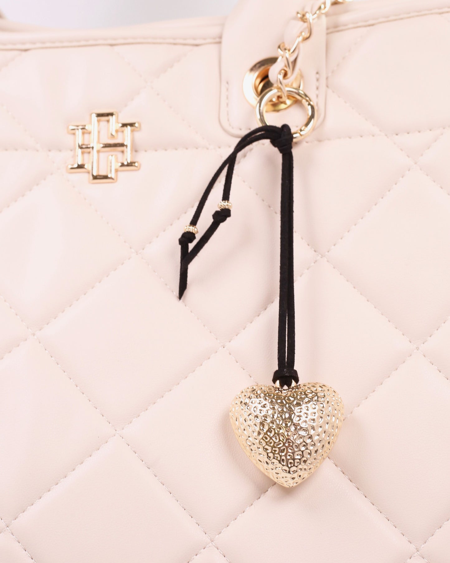 Sullivan Heart Bag Charm Gold