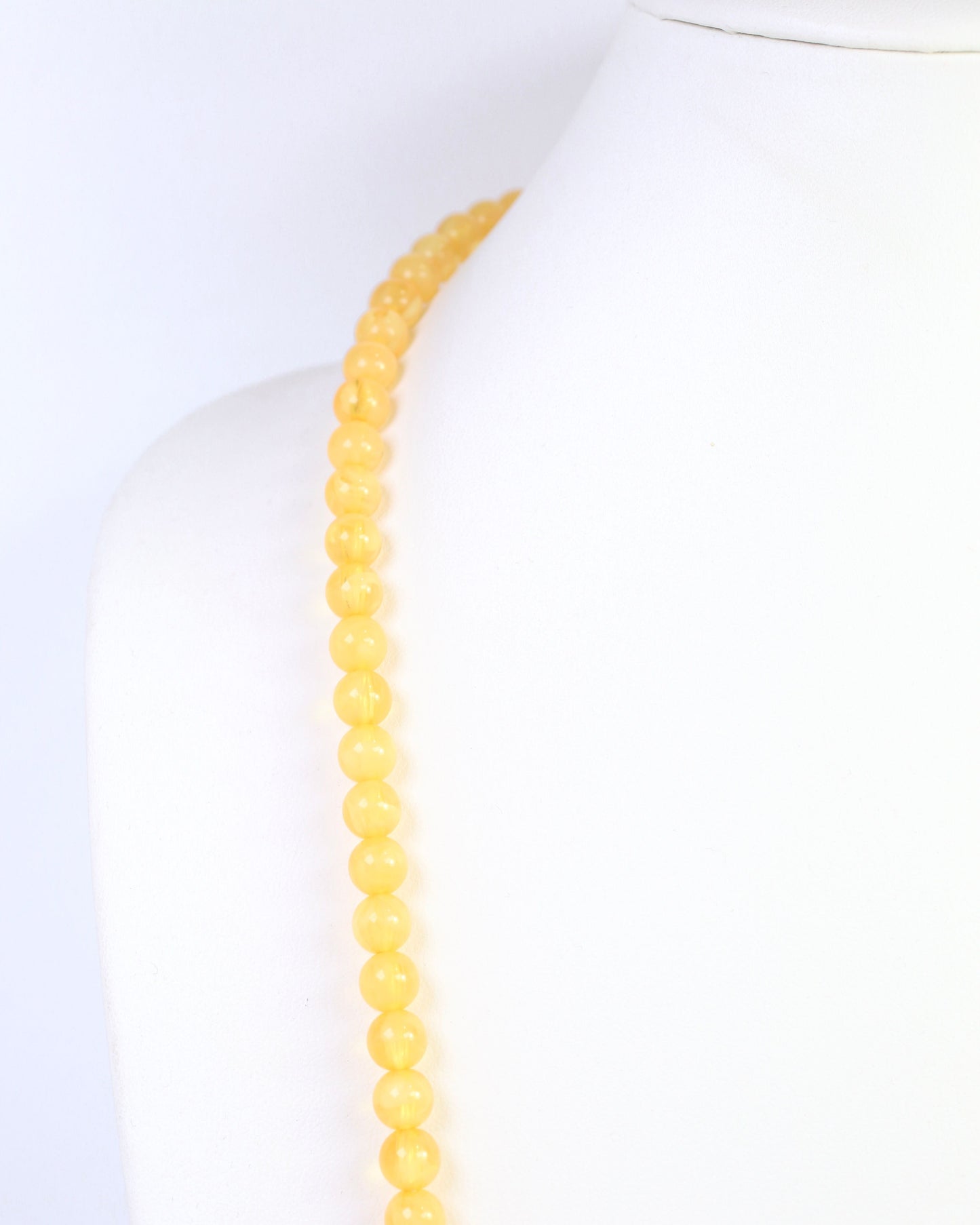 McEwen Long Beaded Necklace Mustard
