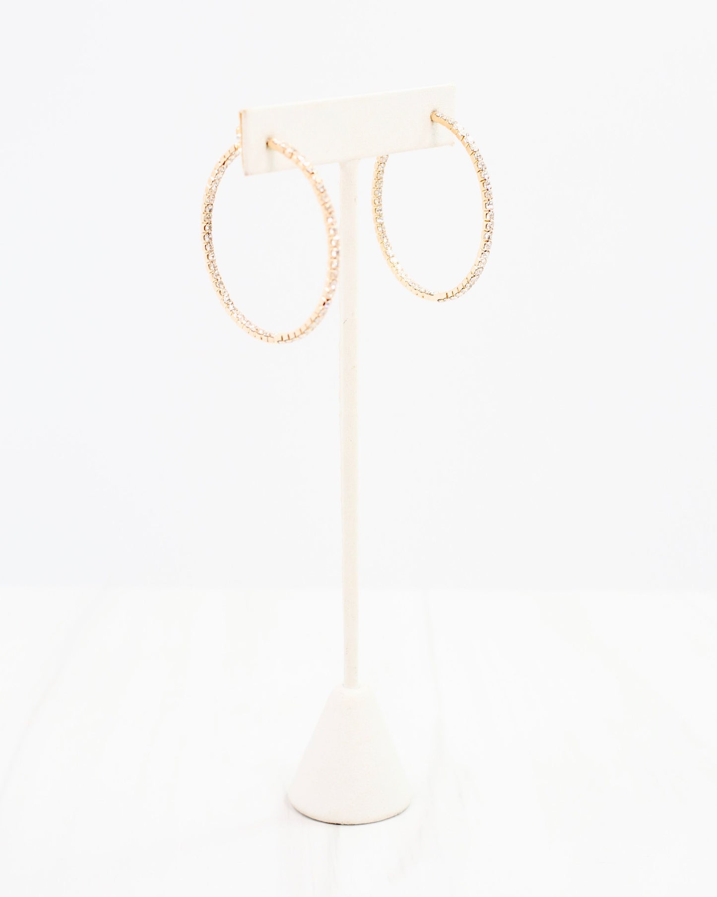Sparkle Baby Crystal Hoop Gold