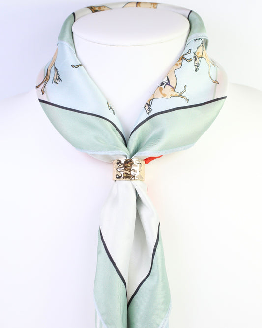 Lori Hammered Scarf Slide Gold
