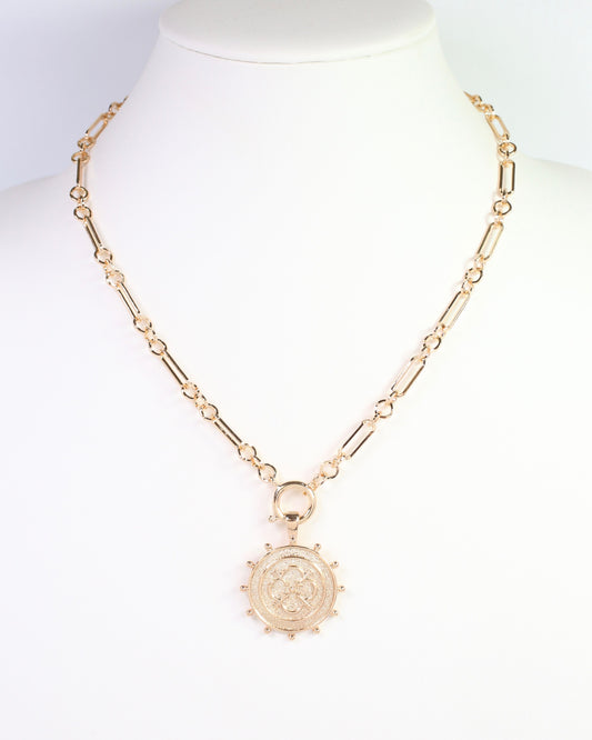 Langham Charm Necklace Gold