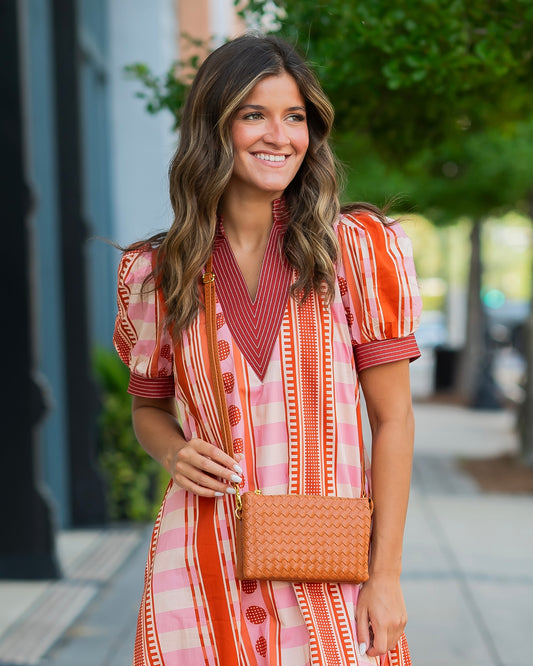 Liz Crossbody Bag Woven Saddle
