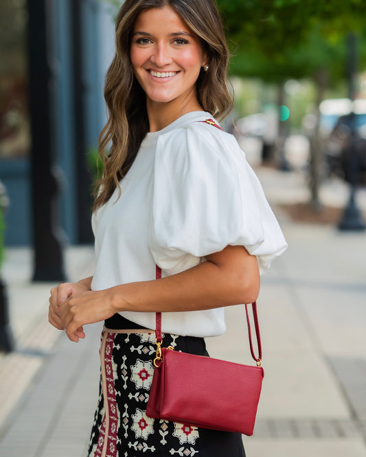 Liz Crossbody Bag Burgundy