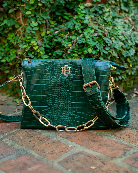 Ariana Crossbody Hunter Green EC
