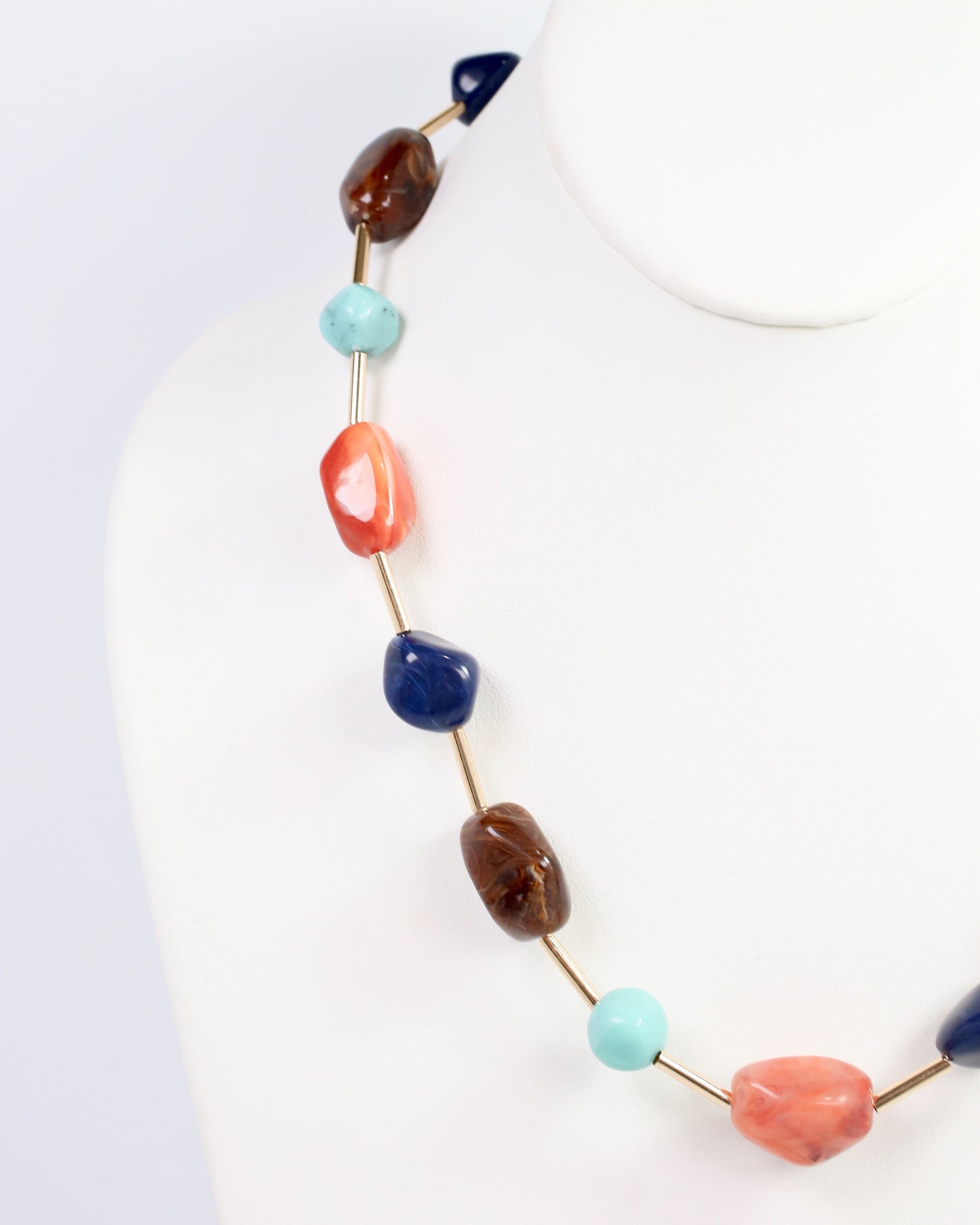 Burbank Stone Necklace Dark Multi