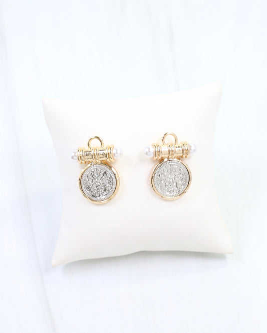 Kurri Circle Drop Earring Silver