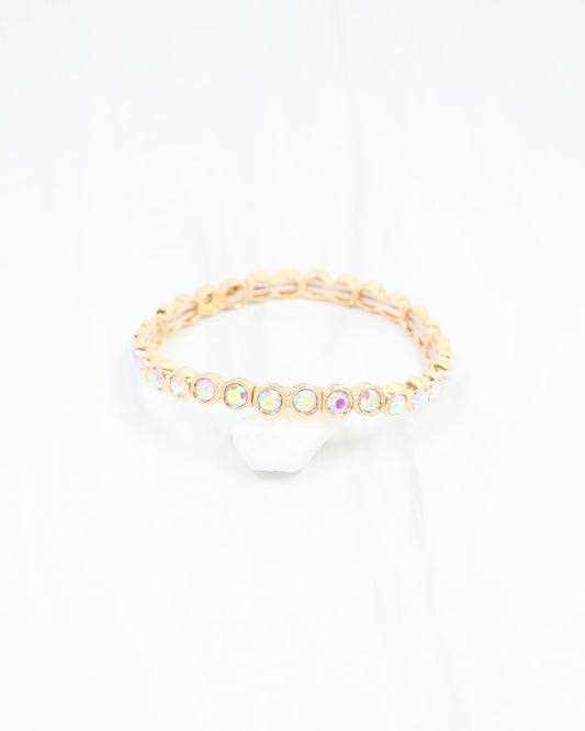 Castile Crystal Stretch Bracelet Opal