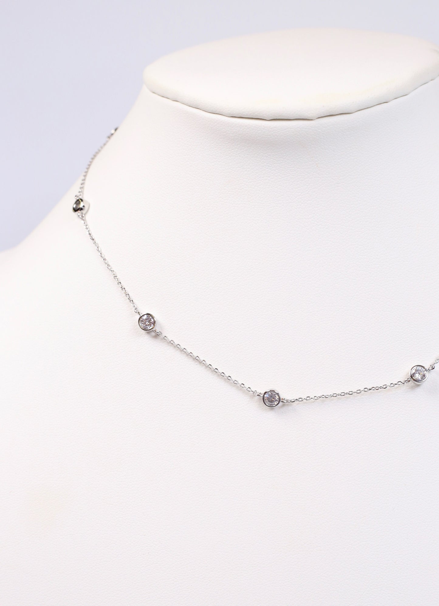 Waterloo CZ Necklace SILVER