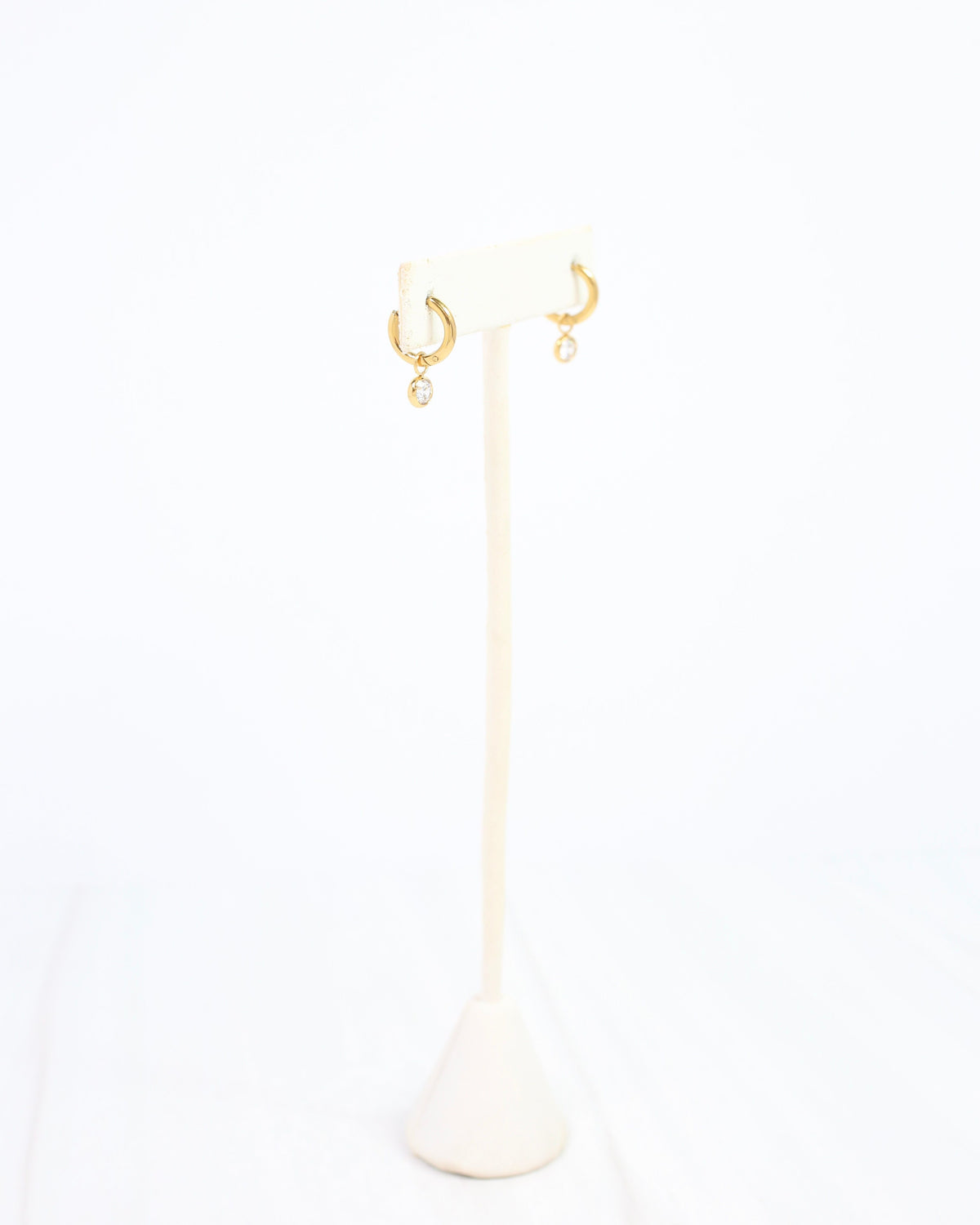 Castile Crystal Huggie Earring WP Gold