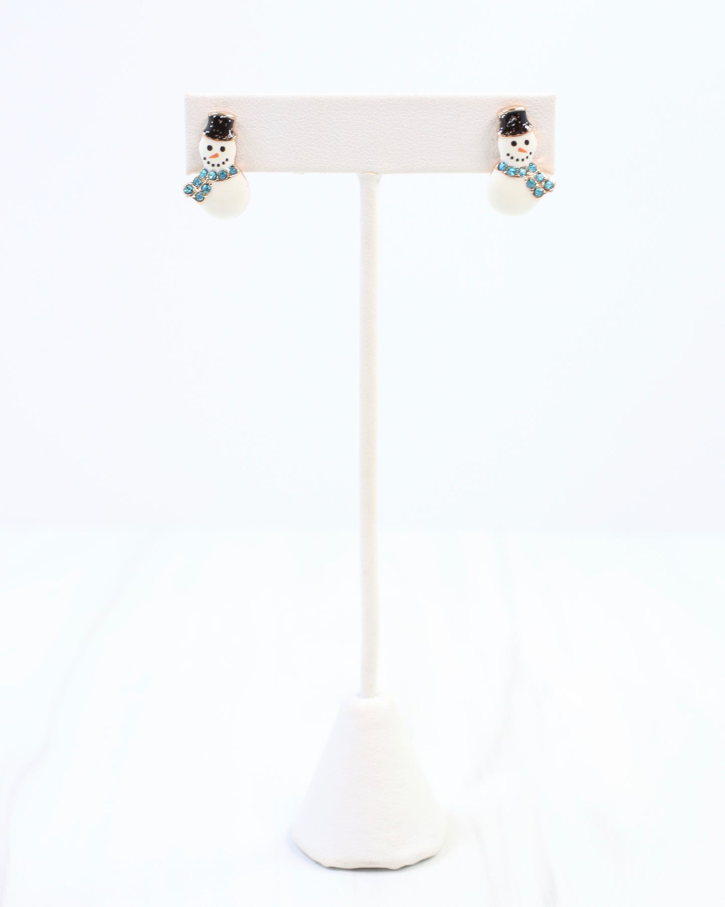 North Pole Snowman Stud White