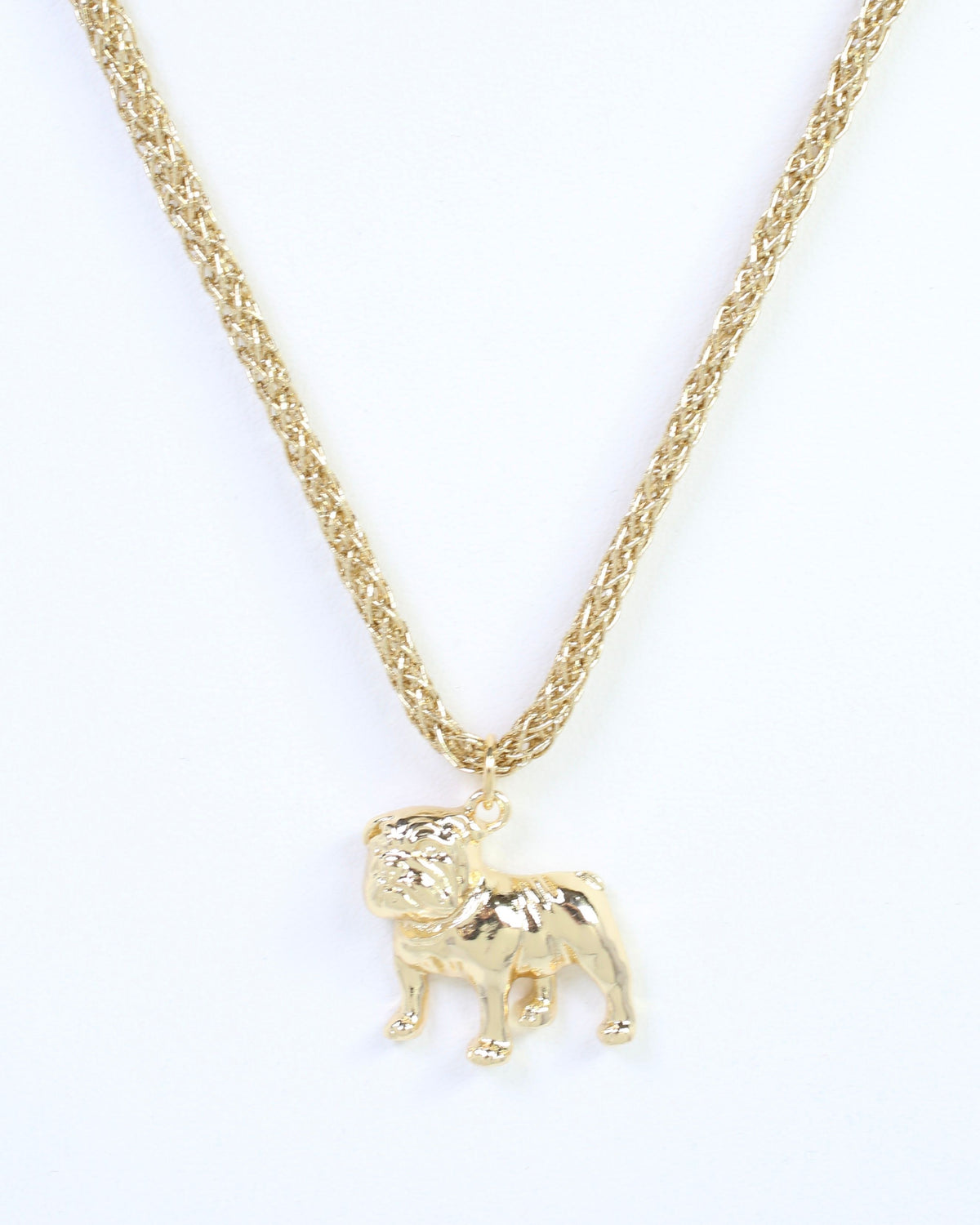Corie Cord Necklace Standing Dog Gold