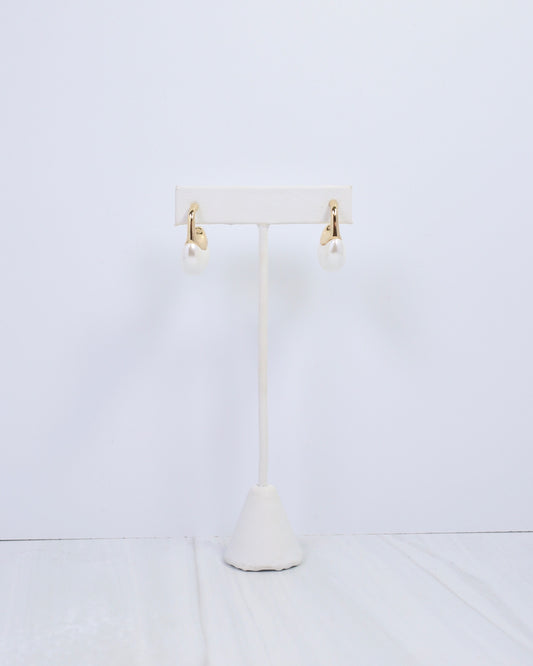 Colac Embellished Hoop Earring Pearl