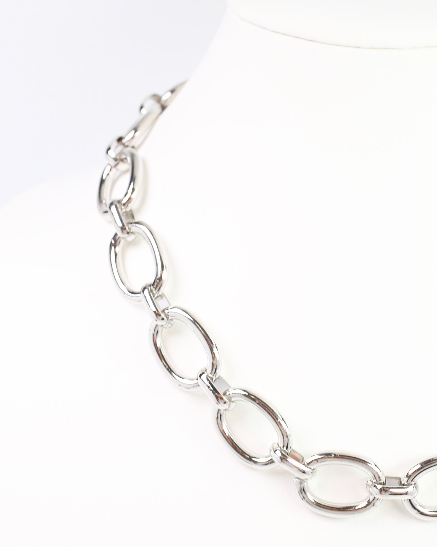 Carla Link Necklace Silver